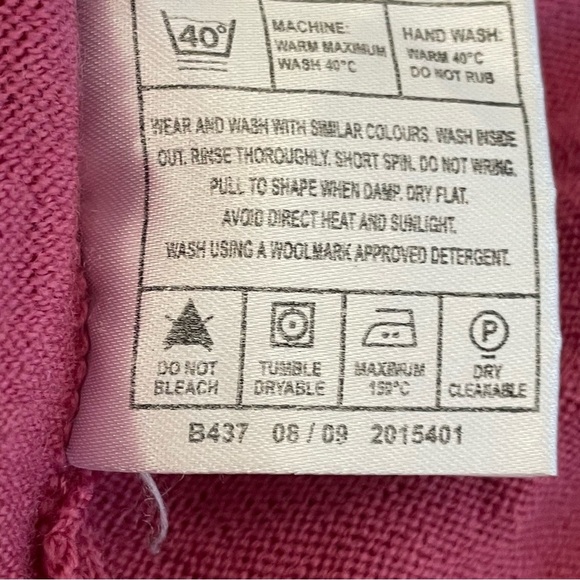 EWM Pure Classics Lambswool Cardigan Sweater Machine Washable - Picture 6 of 10